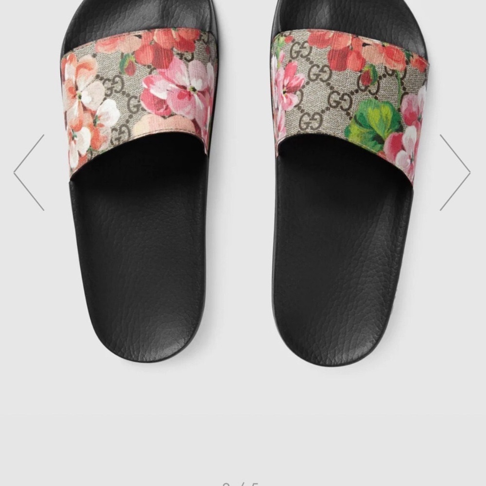 Gucci GG Blooms Supreme floral slide sandal